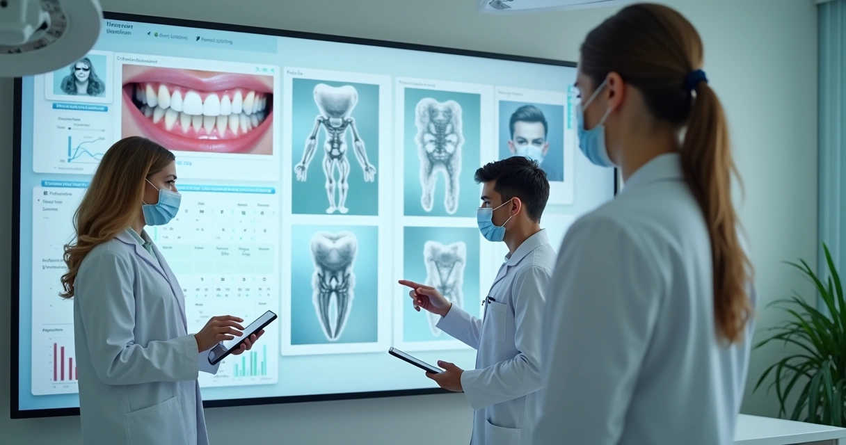 Tela de prontuário digital em clínica odontológica 