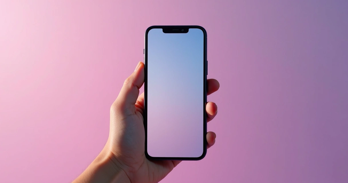 Exemplo de tela de story mostrando proporção vertical, com elementos gráficos nas laterais