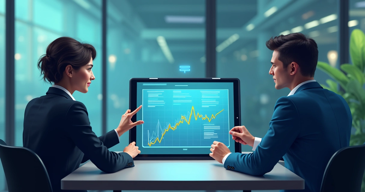Representação de uma proposta B2B com vídeo interativo em destaque 