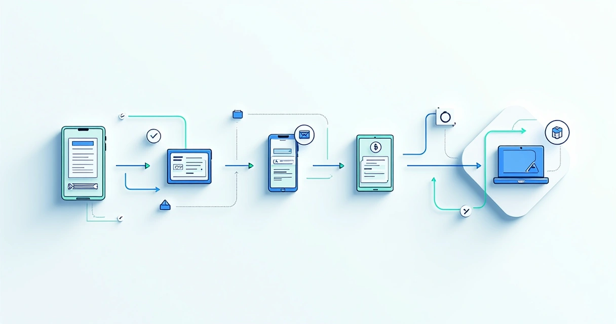 Fluxo digital de proposta até pagamento no ERP 