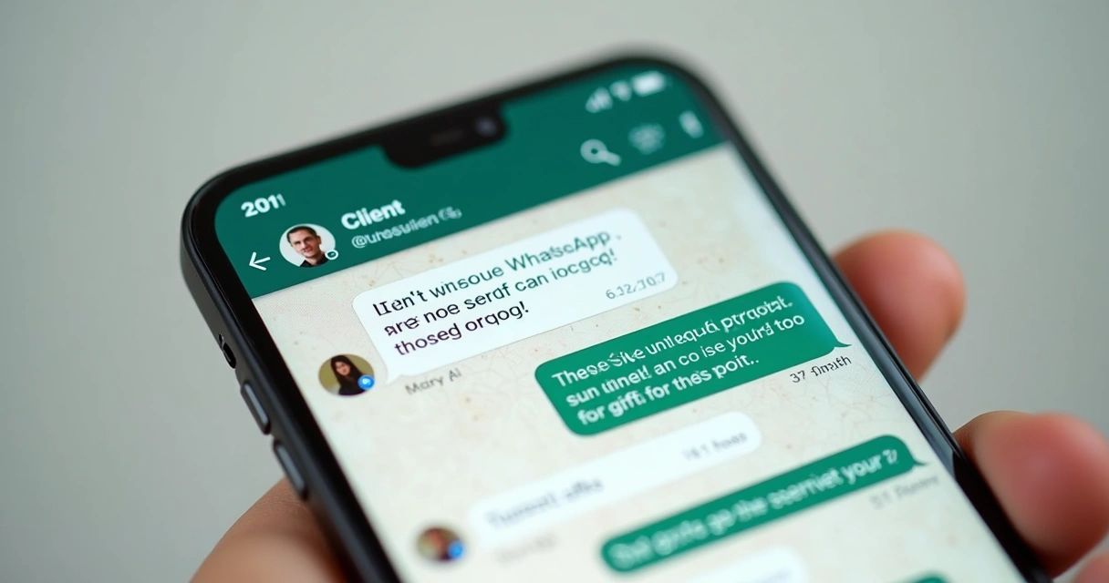 Resumo da proposta de vendas apresentado no WhatsApp com conversa visível