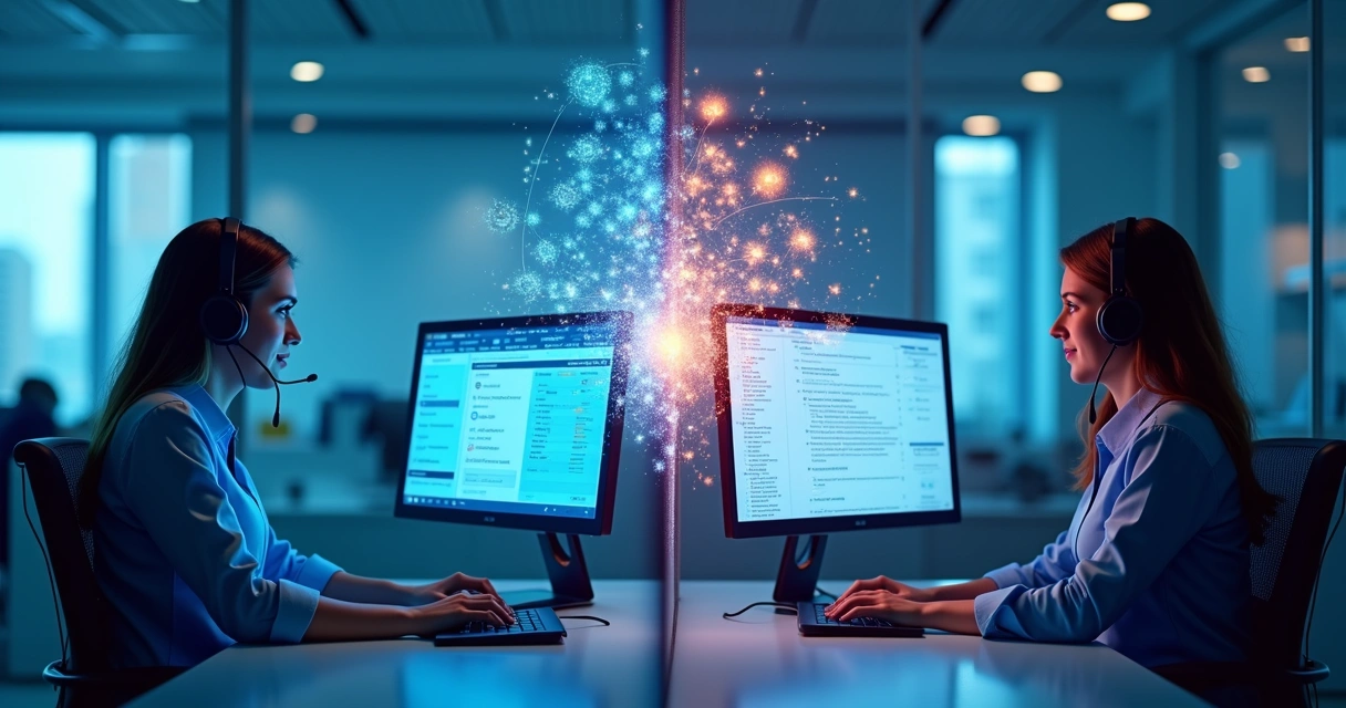 Equipe de vendas realizando prospecção e inbound marketing 