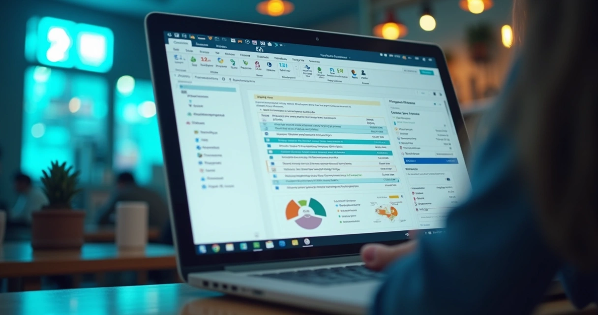 Lista de leads segmentados por filtros no computador 