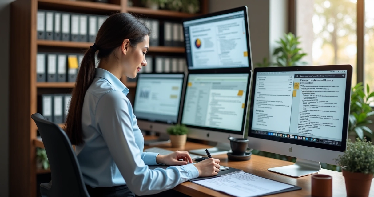 Vendedor montando abordagem personalizada para prospecção B2B 