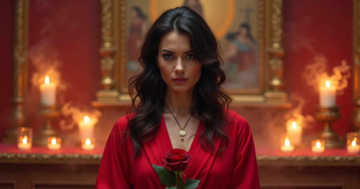 Expressão de proteção feminina forte, mulher com postura confiante 