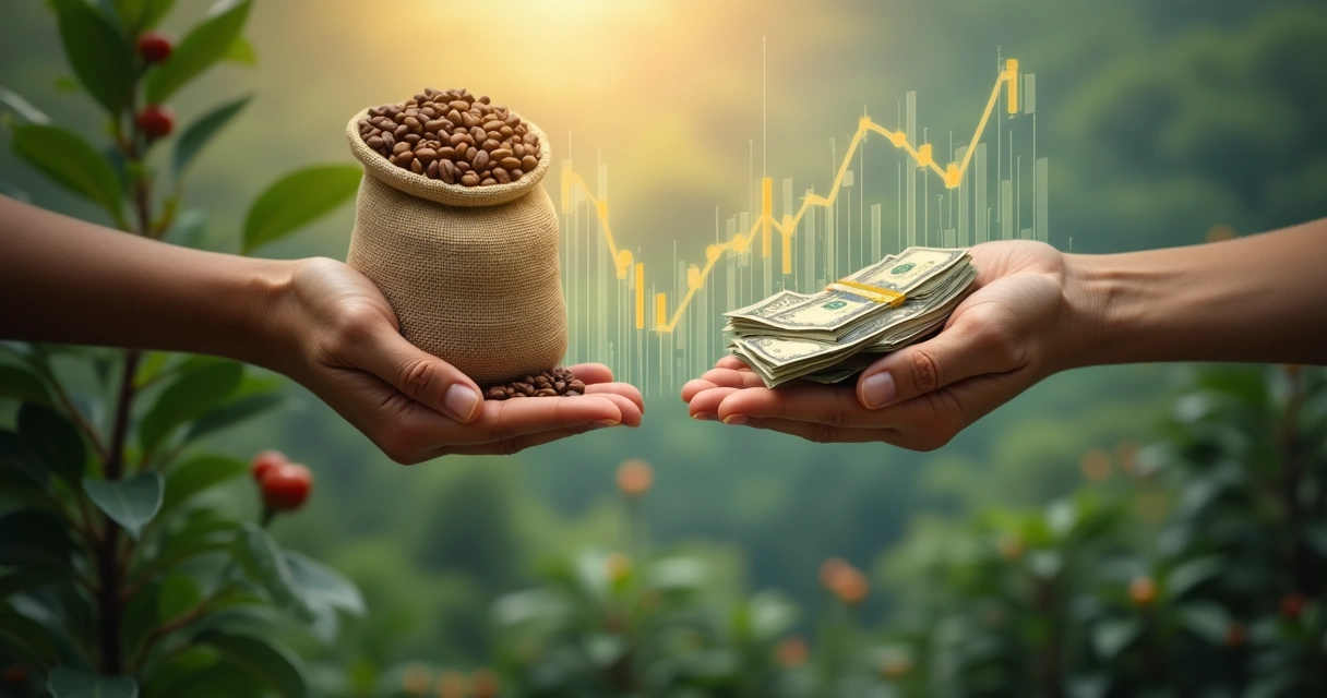 Proteção financeira para café entre produtor e indústria 