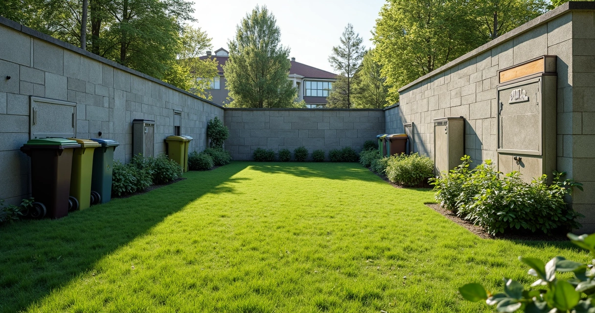 Jardim limpo e vedado para prevenção de roedores 