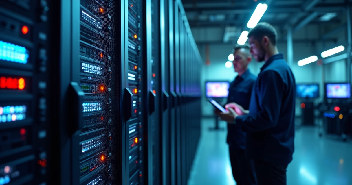 Servidor industrial protegido por firewall de hardware 