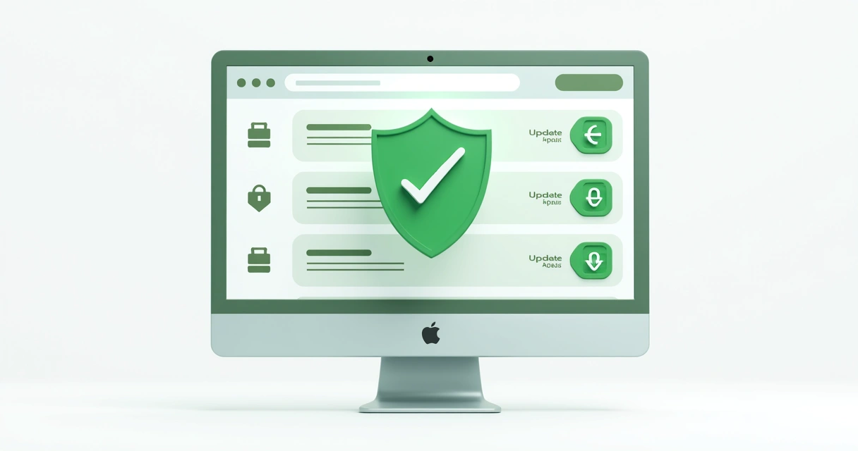 Painel do WordPress mostrando proteção depois de atualização 