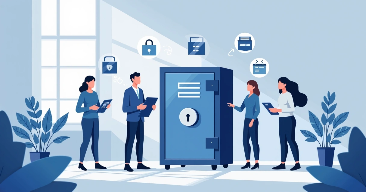 Equipe técnica protegendo dados de clientes