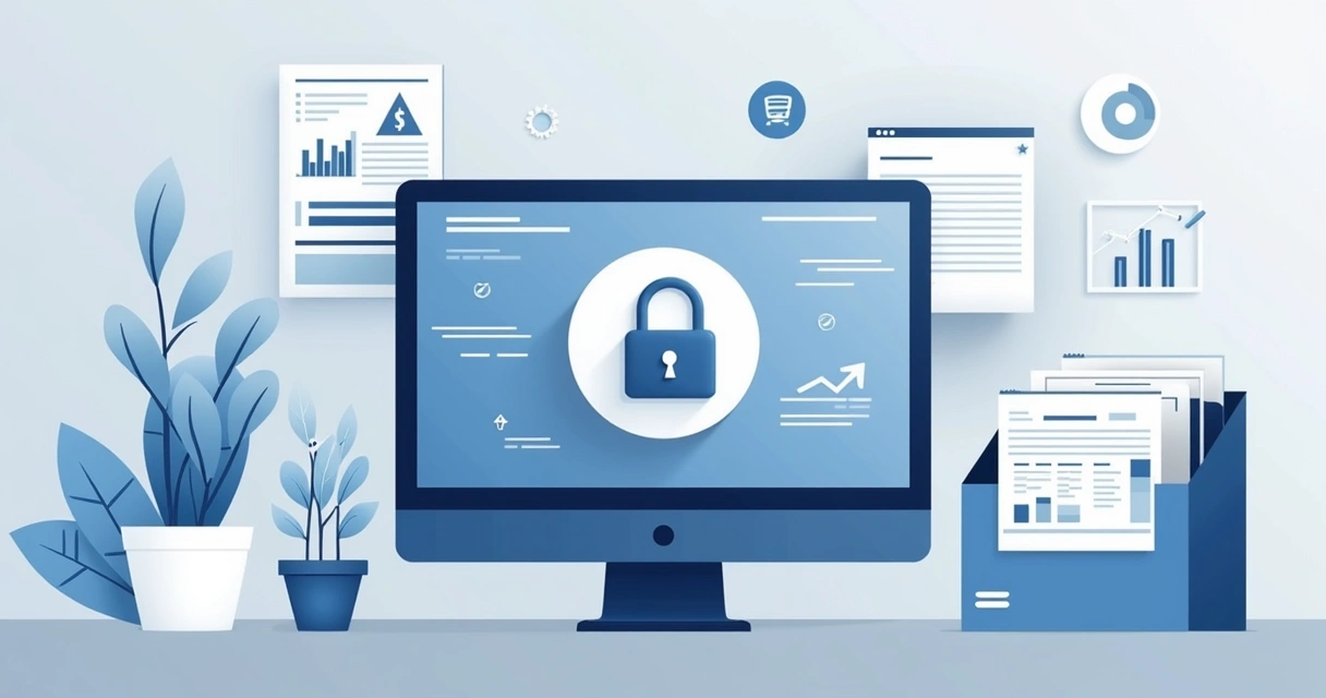 Gráfico digital mostrando proteção de dados eleitorais 