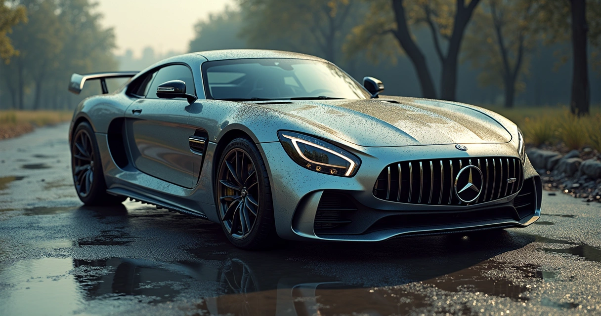 Carro com película antivandalismo aplicada nos vidros, destaque para reflexo e proteção contra impactos 