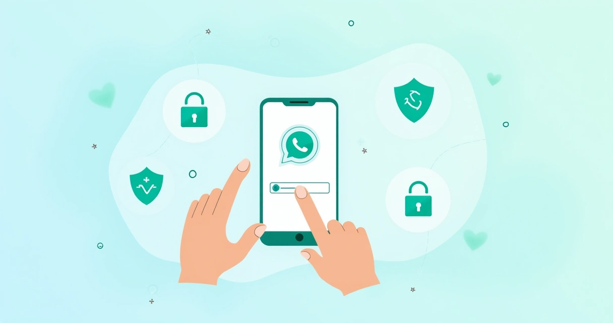 Pessoa ativando verificação em duas etapas no WhatsApp 