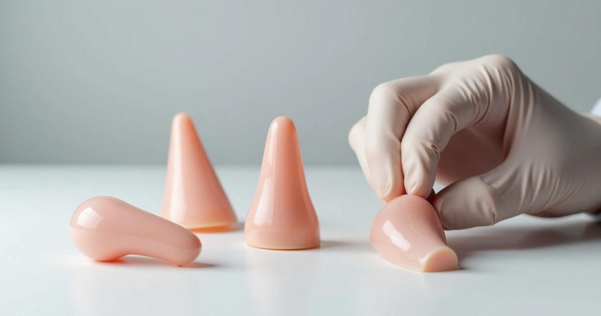 Próteses penianas maleáveis lado a lado