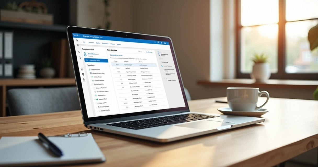 Protótipo de um aplicativo simples no Power Apps na tela de um notebook 