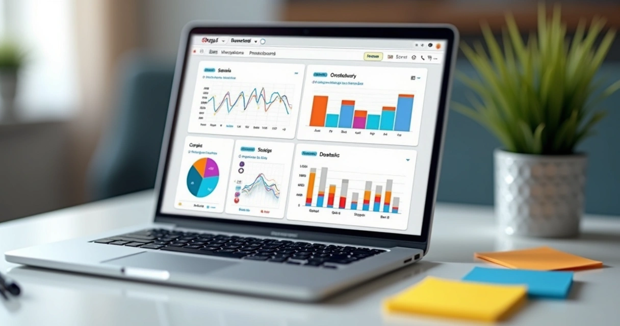 Protótipo digital navegável de tela SaaS em computador 