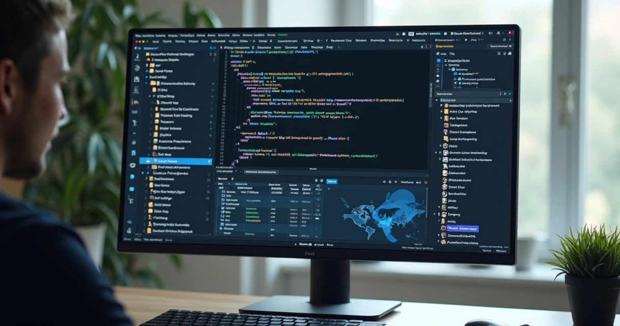 Protótipo de aplicativo em painel com preview e editor em nuvem