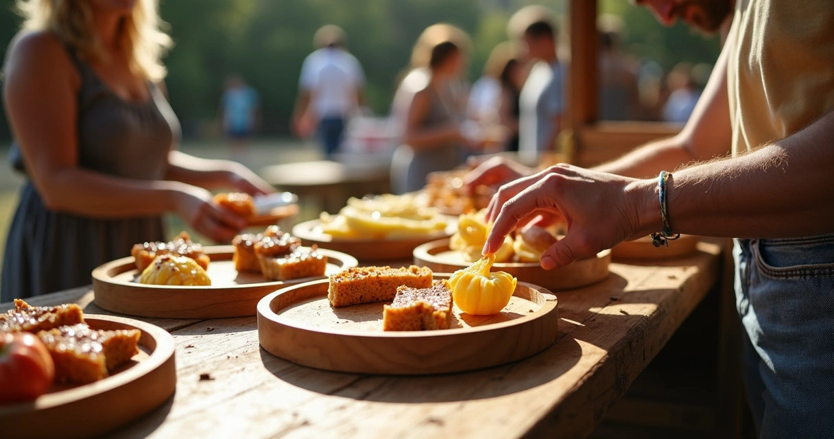 Produtos físicos em feira para teste como MVP 