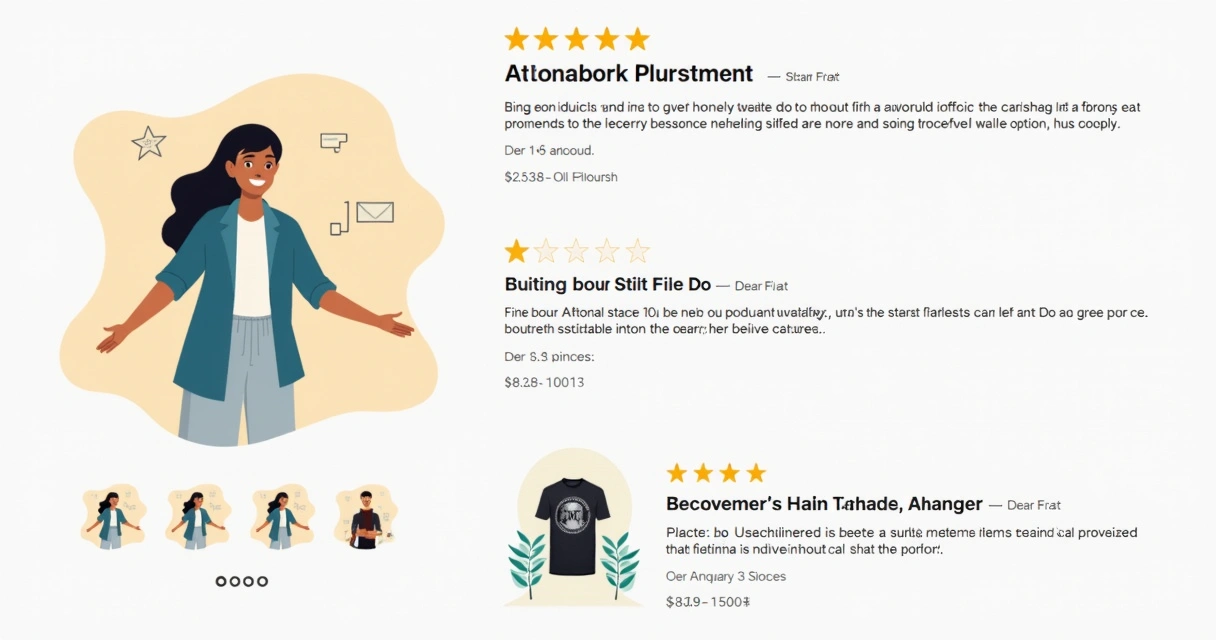 Exemplo visual de notas e depoimentos de clientes em loja virtual 