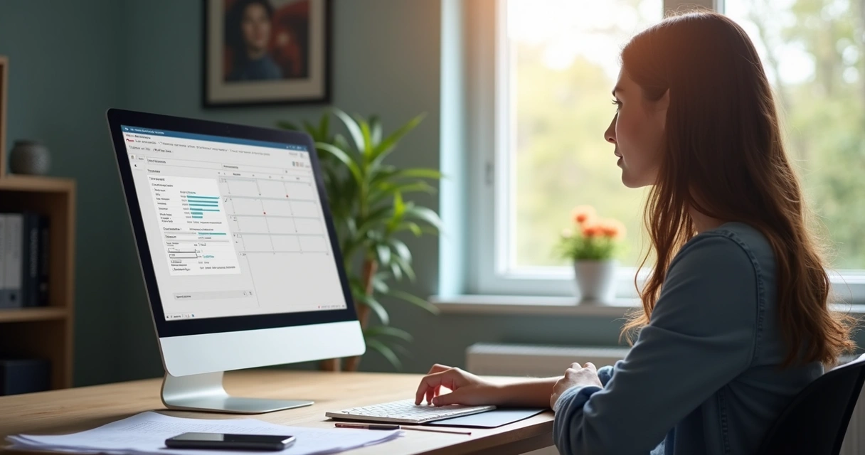 Tela de computador mostrando página de agendamento da prova teórica da CNH com calendário digital e áreas para inserção de dados