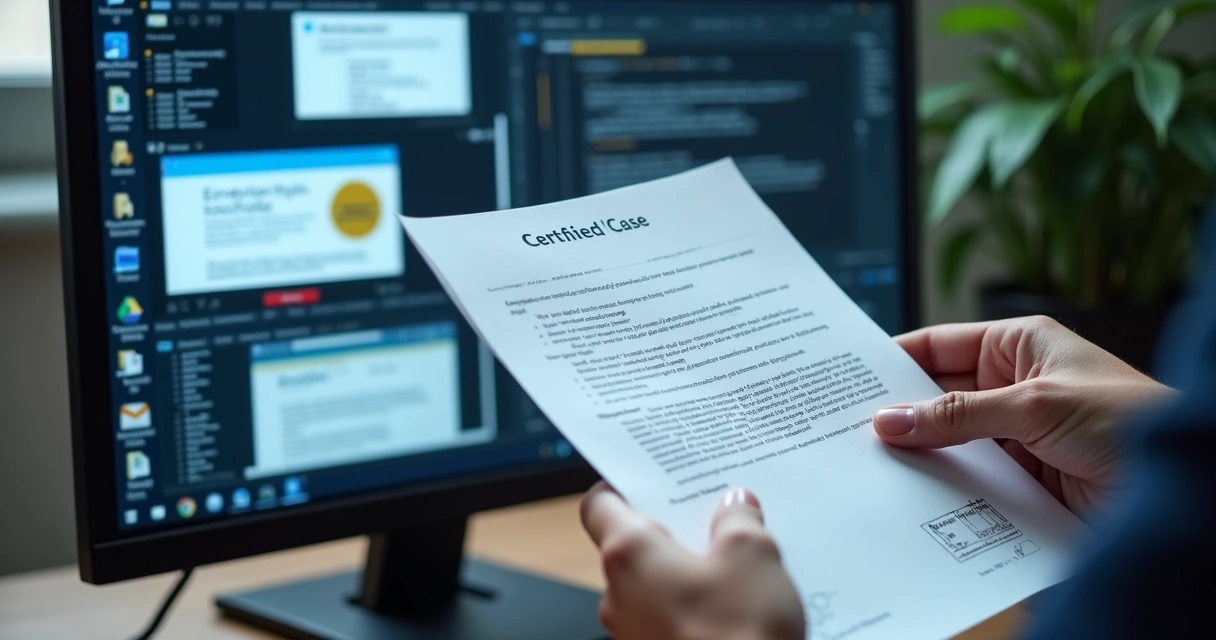 Coleção de provas digitais em processo de marca