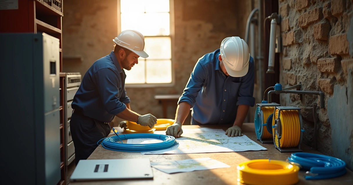 Equipe técnica inicia rede EPON em cidade pequena 