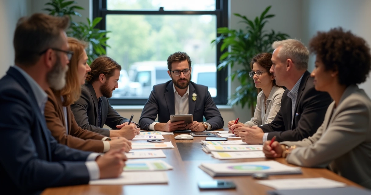 Psicólogo participando de reunião debatendo políticas públicas