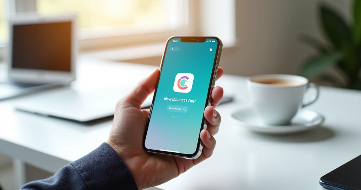Celular mostrando publicação de app na App Store 