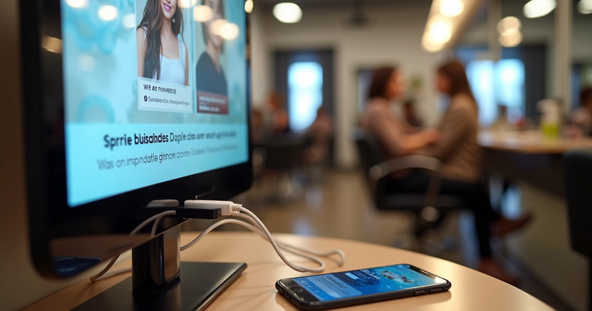 Publicidade digital em display de carregador 