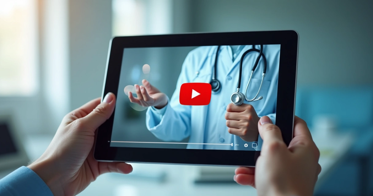 Anúncio de clínicas médicas exibido durante vídeo do YouTube 
