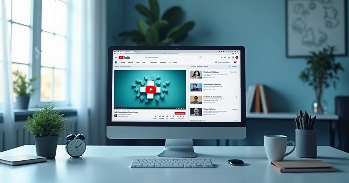 Anúncio de clínica médica sendo exibido no YouTube em desktop 