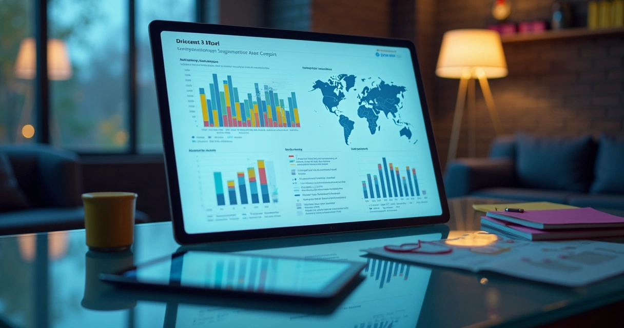 Painel de anúncio com segmentação demográfica detalhada 