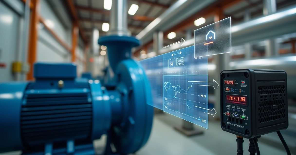 Industrial pump with edge device and data overlay 