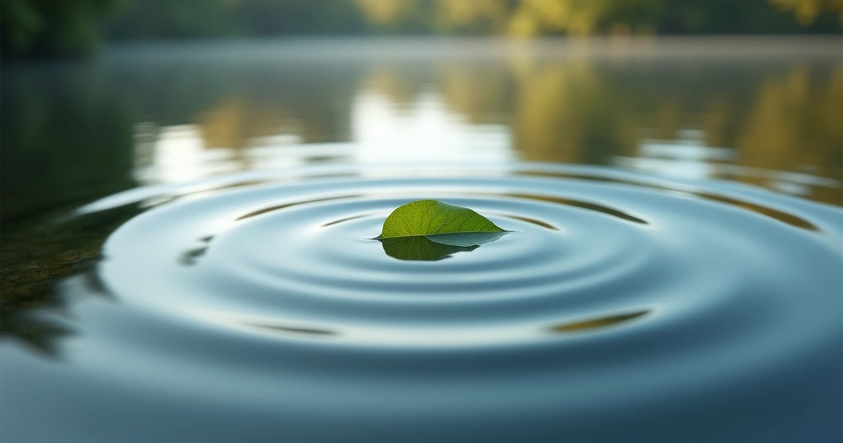 Ripple effect in water symbolizing spreading impact 