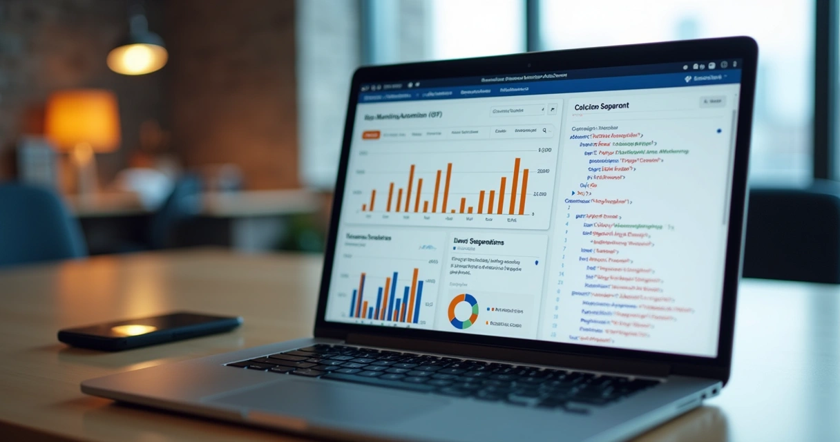 Dashboard digital com comandos Python para marketing