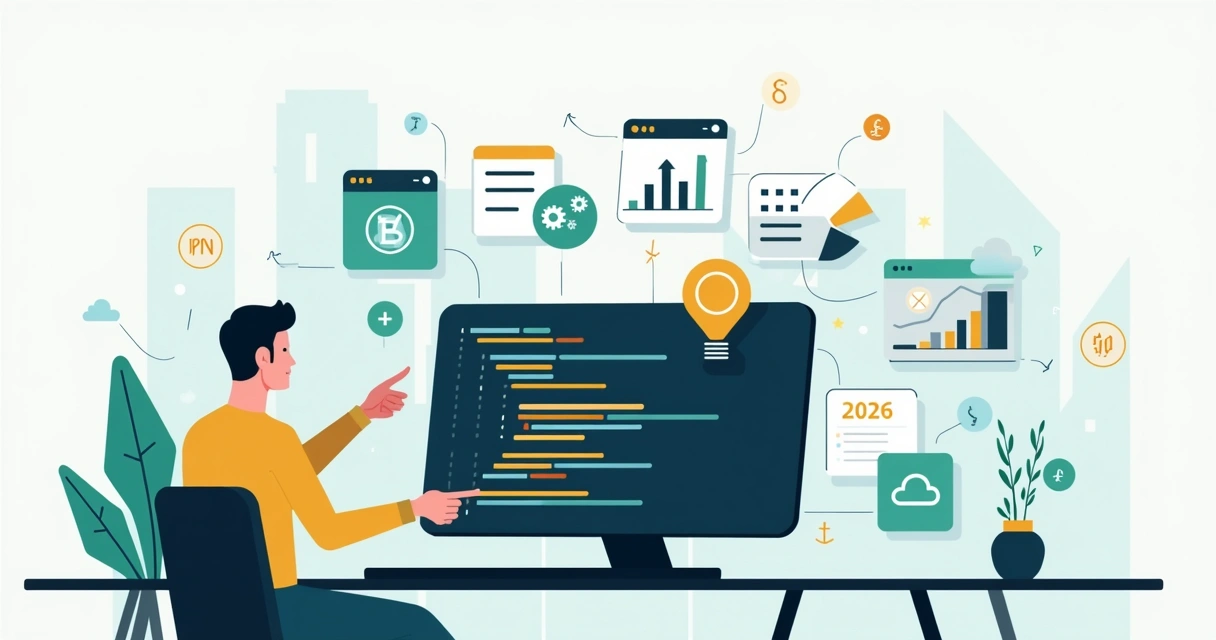 Ilustração de Python automatizando análises financeiras em ambiente corporativo 