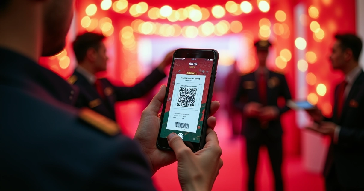 Validação de ingresso digital com QR Code em festa junina 