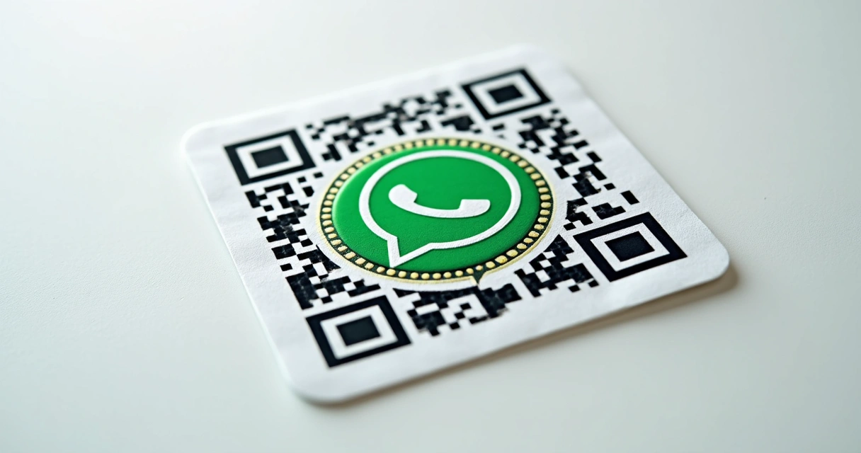 QR Code do WhatsApp com logo centralizada e moldura personalizada 