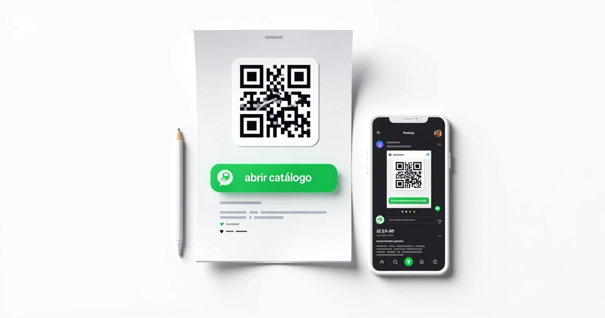 QR Code, botão do WhatsApp e post do Instagram 
