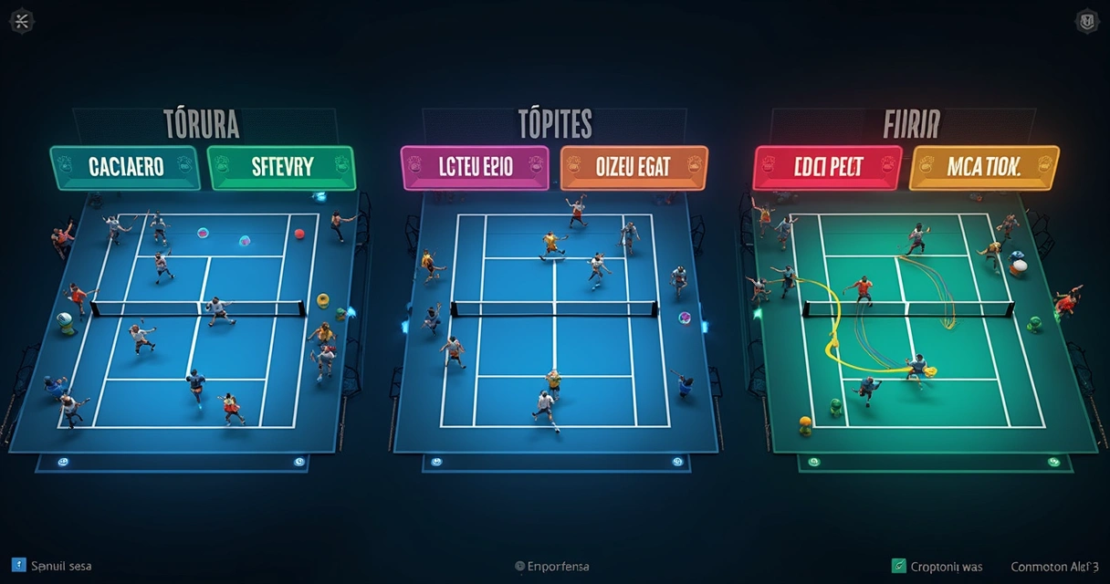 Visualização da tabela calendário em formato digital, com quadras e horários organizados 