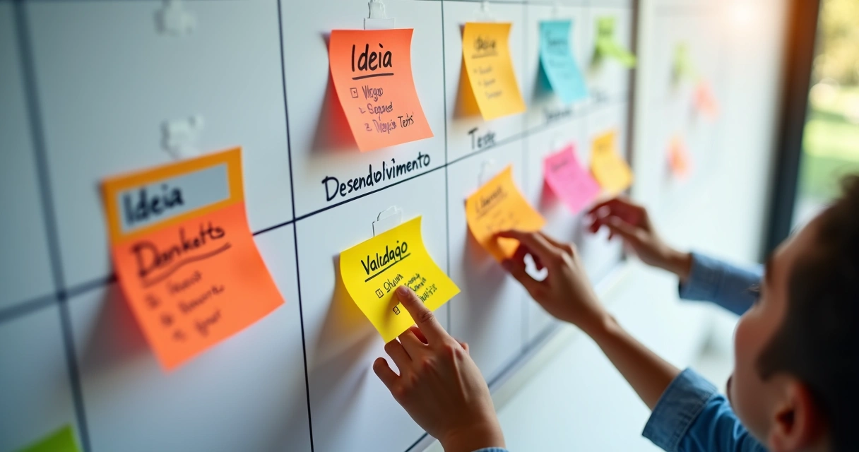 Quadro Kanban fluxograma MVP 