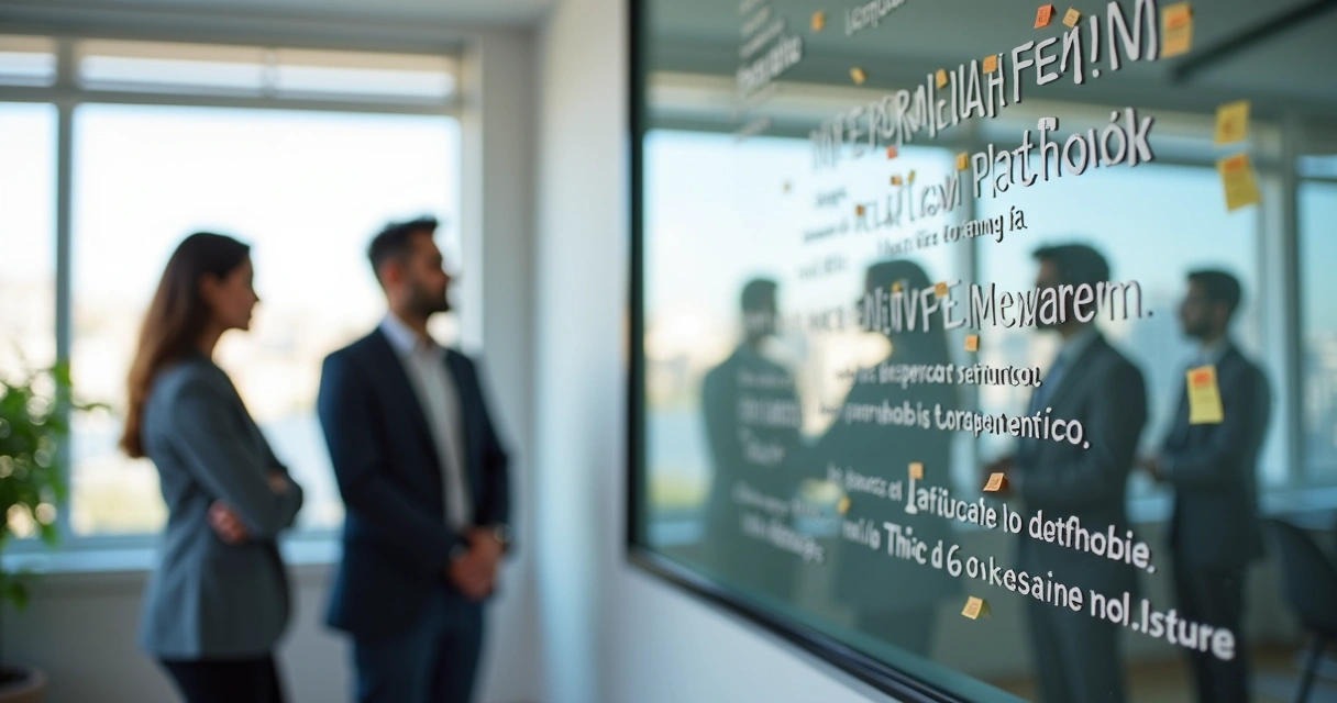 Quadro com perguntas éticas em ambiente corporativo 