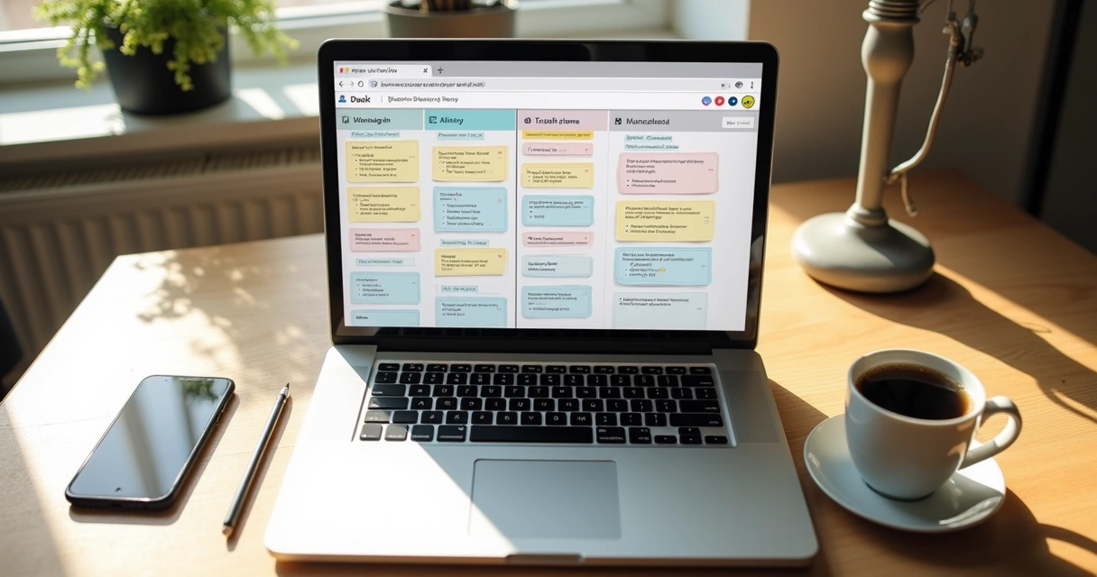 Quadro Trello com listas organizadas para freelancers