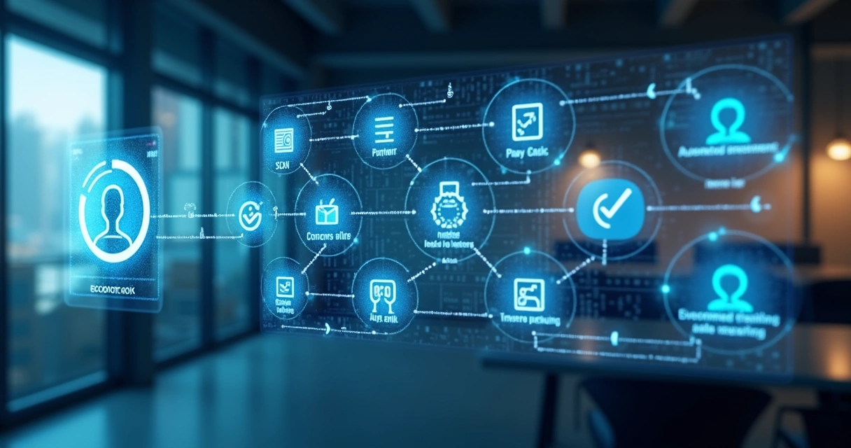 Fluxo automatizado de qualificação e distribuição de leads em plataforma digital