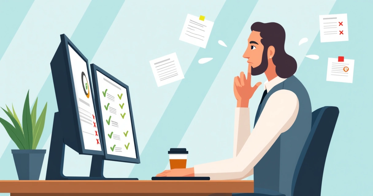 Pessoa analisando perfil de leads e qualificando oportunidades B2B 