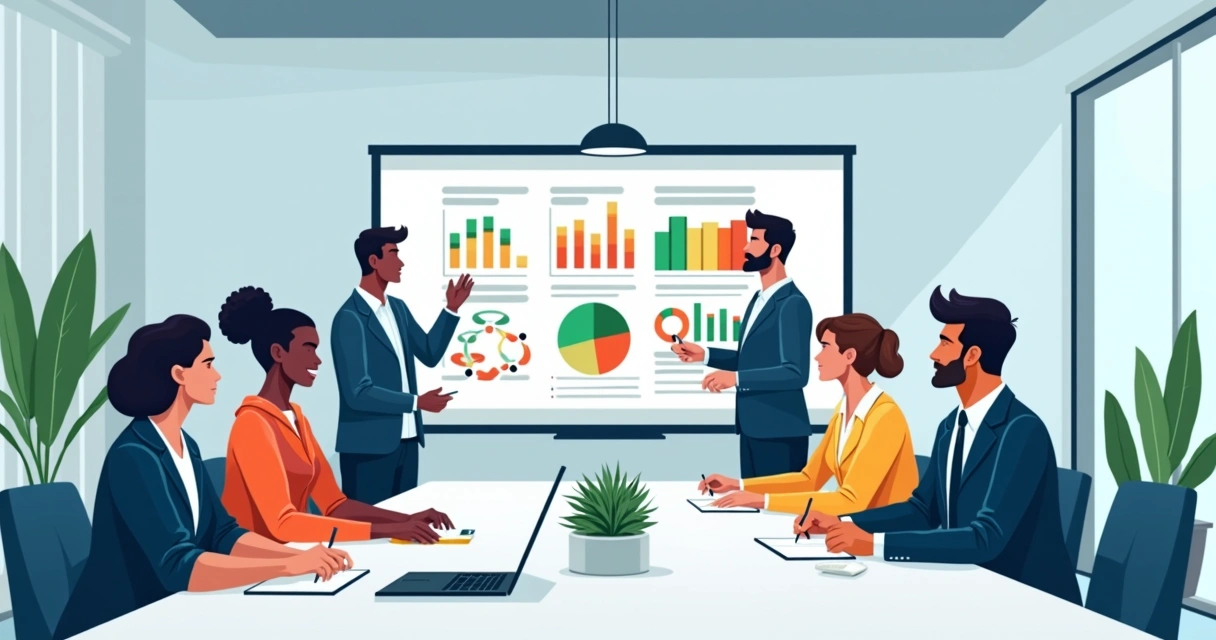 Equipe discutindo a qualificação de leads em ambiente corporativo