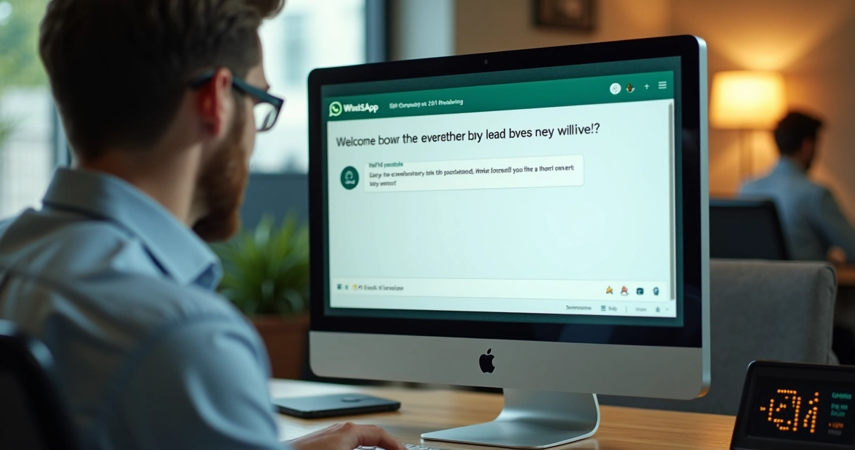 Tela de WhatsApp mostrando conversa com mensagem de qualificação 