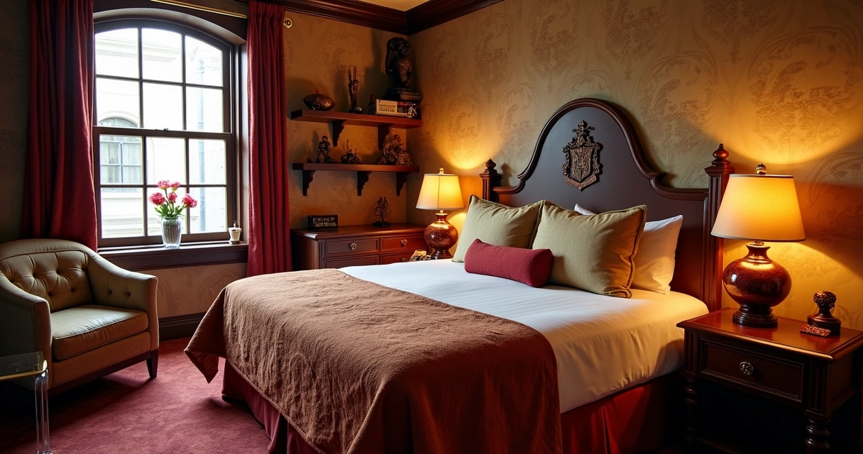 Quarto de hotel Universal Orlando decorado com tema Harry Potter 