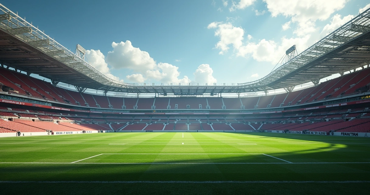 Representação realista das quatro estações do ano em um campo dividido em quatro partes distintas 