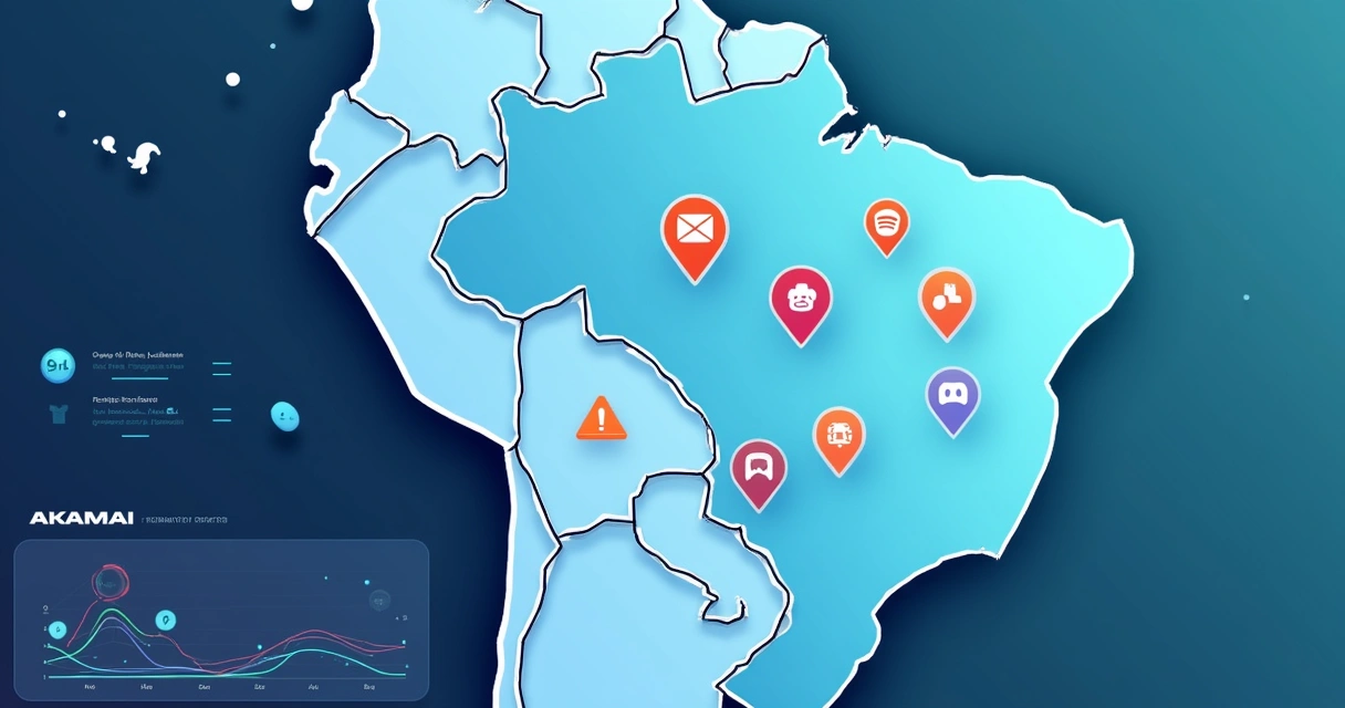 Mapas de queda de serviços em cidades brasileiras 